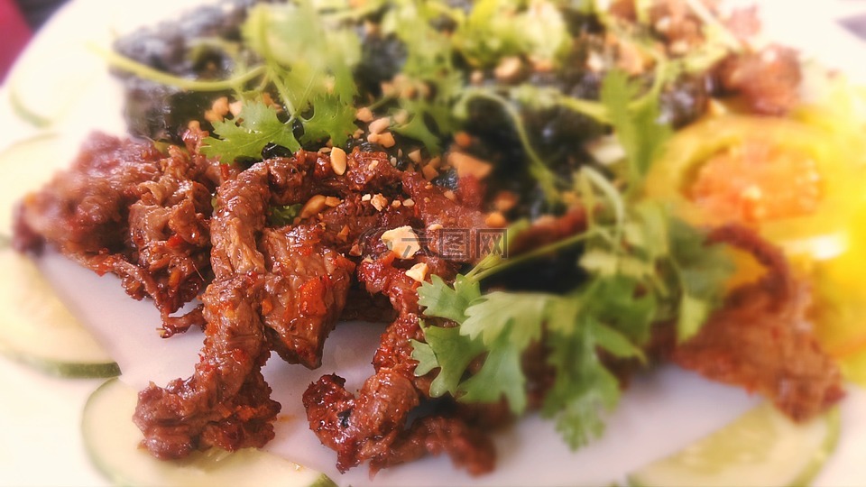 牛肉,辣,越南语