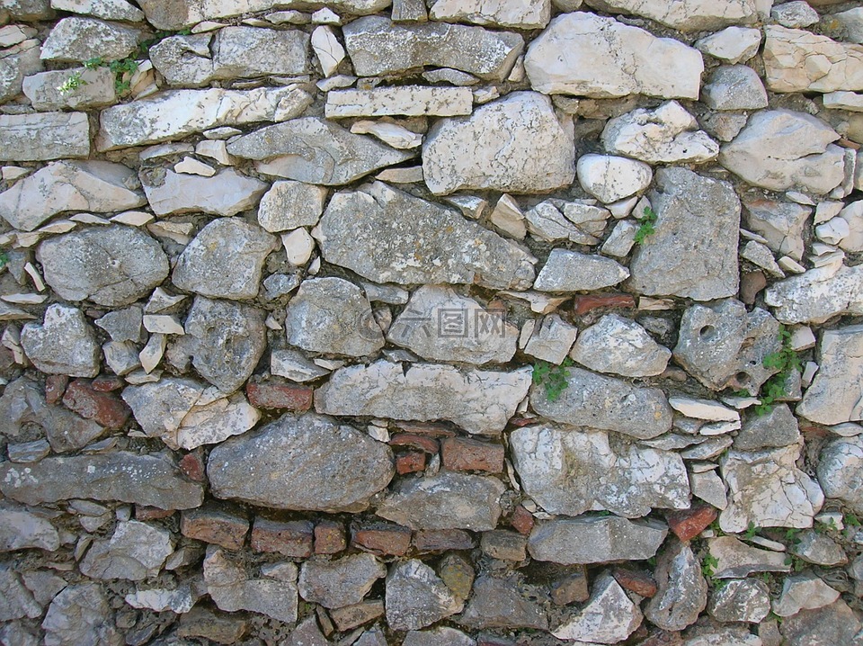 石头,墙,岩