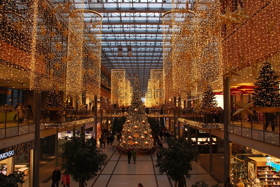柏林,圣诞,购物中心