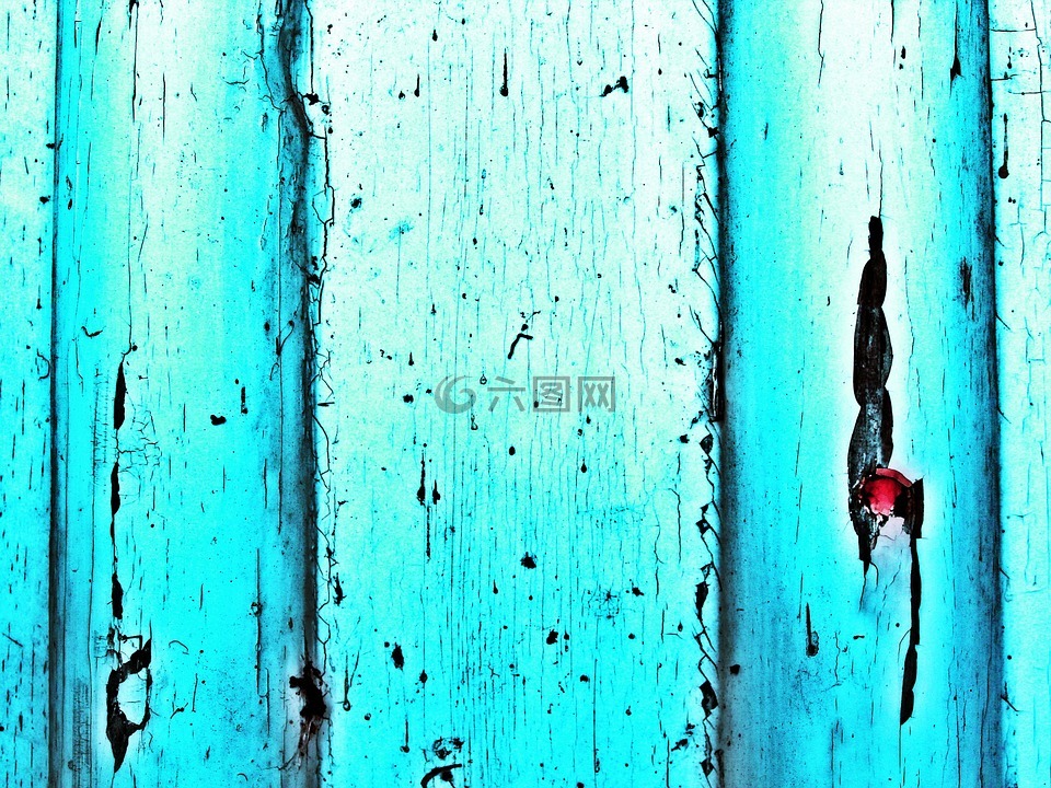 门,绿松石,蓝色