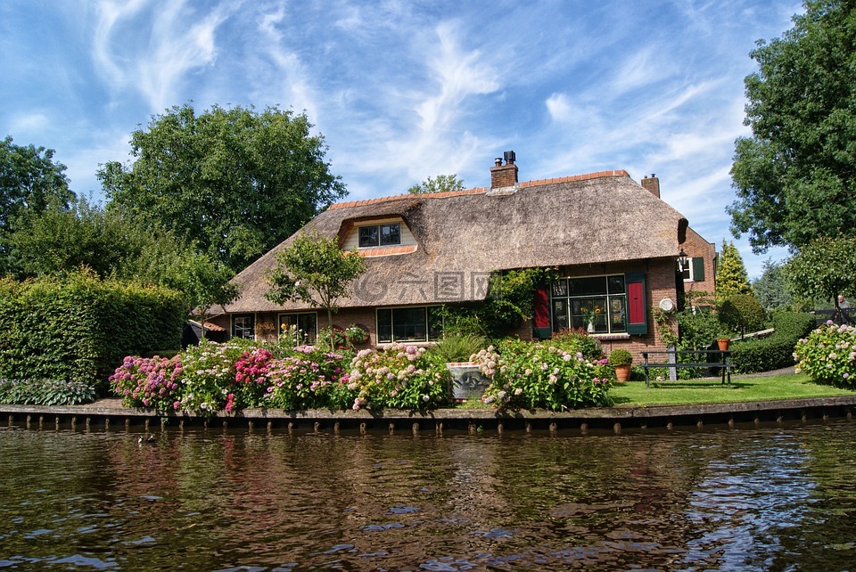 giethoorn,农场,房子