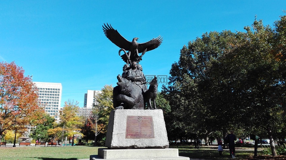 渥太华,雕像,纪念碑
