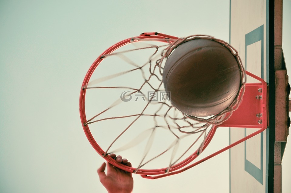 篮球,箍,篮