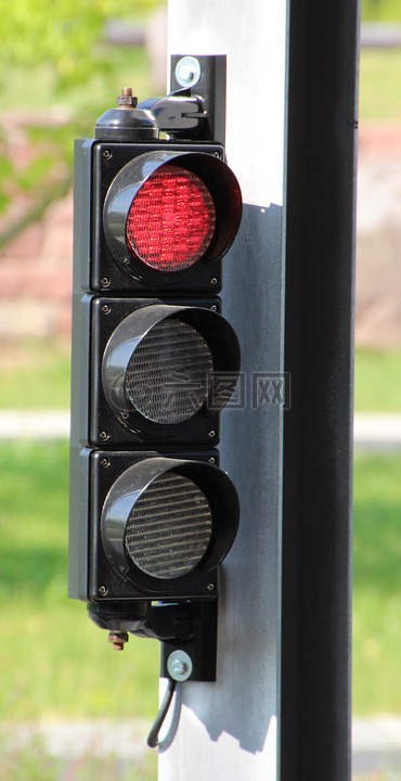 红绿灯,红色,光信号