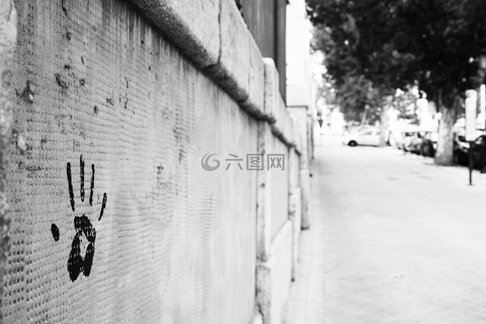 印记,墙,打印