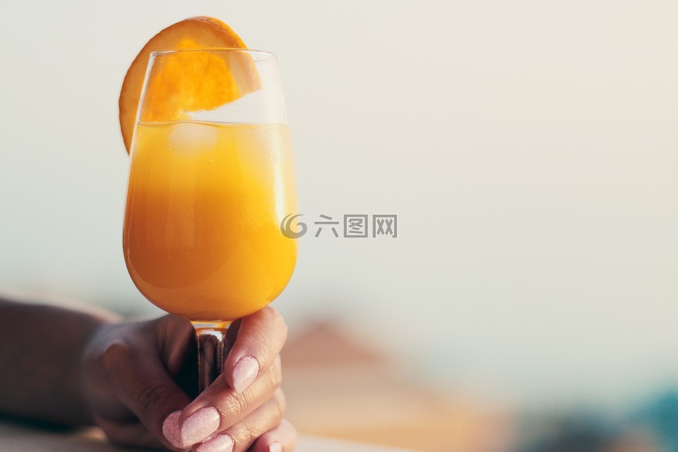 果汁,橙色,水果