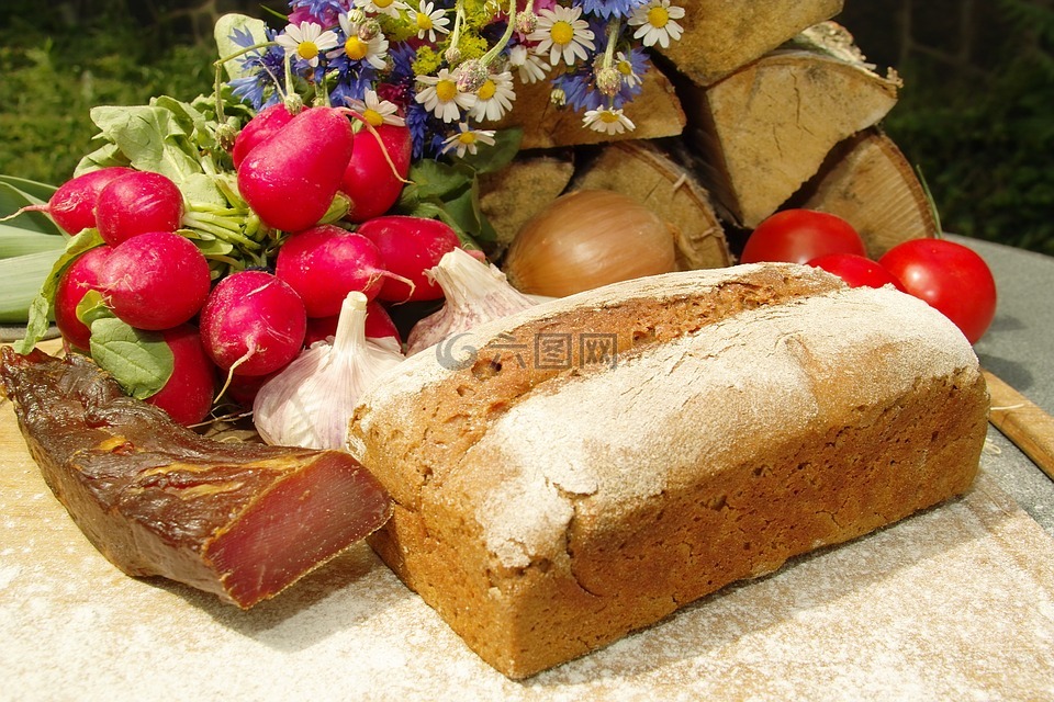 锡面包,农民的面包,全麦面包