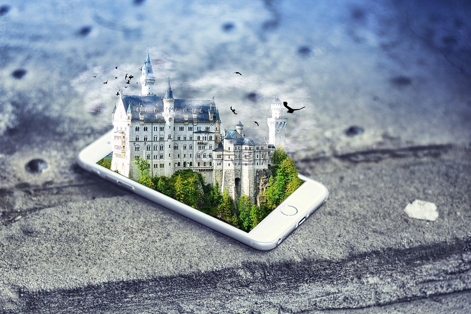 智能手机,城堡,iphone