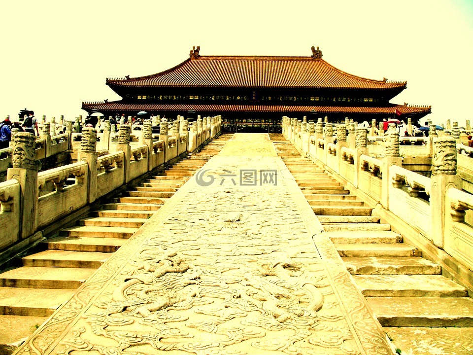 中国,楼梯,皇帝