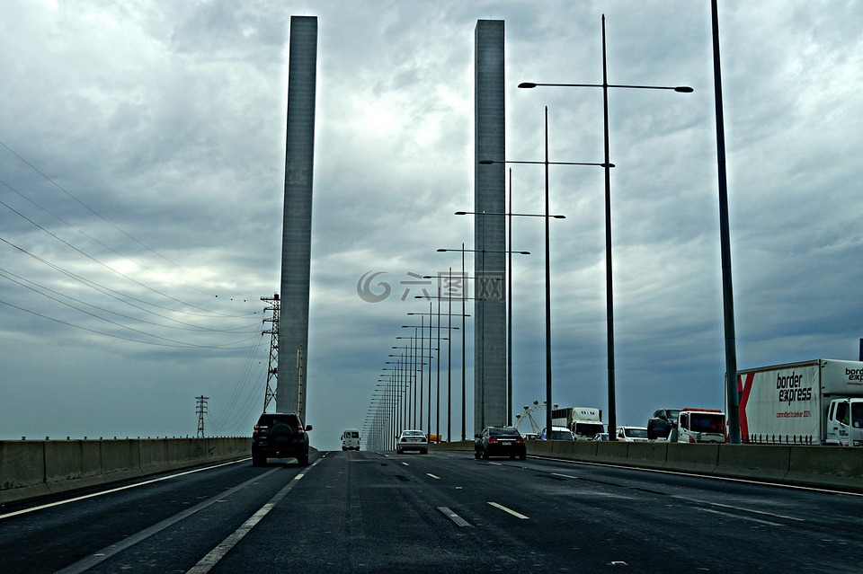 桥,2支柱,公路