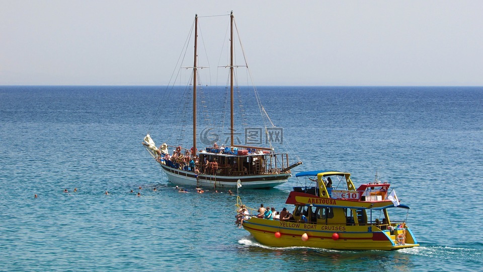 塞浦路斯,游船,假期