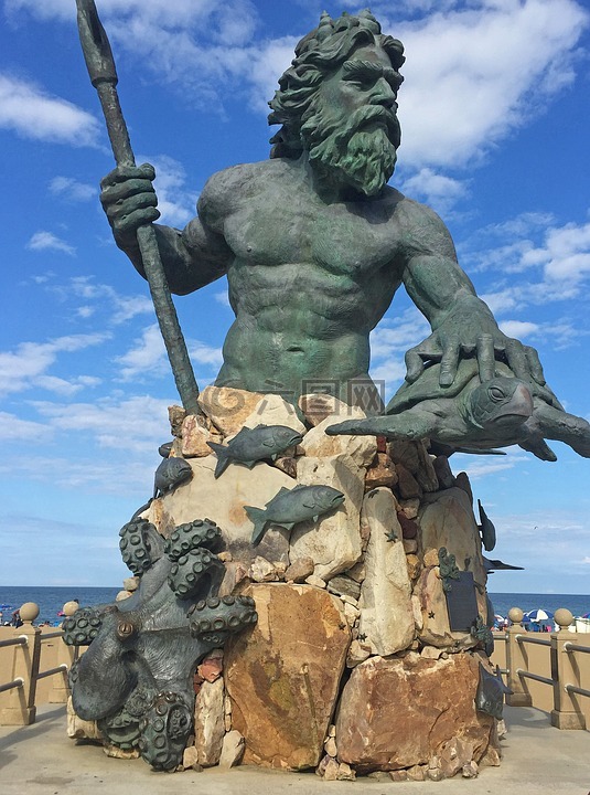 海王星的雕像,弗吉尼亚海滩,弗吉尼亚州