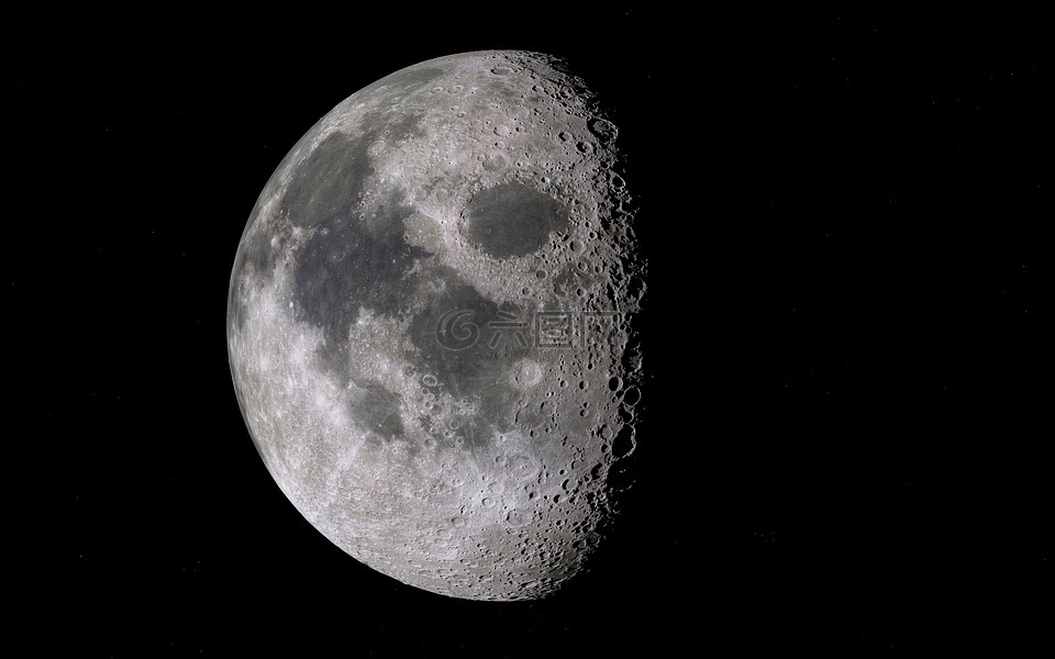 月球,卫星,空间