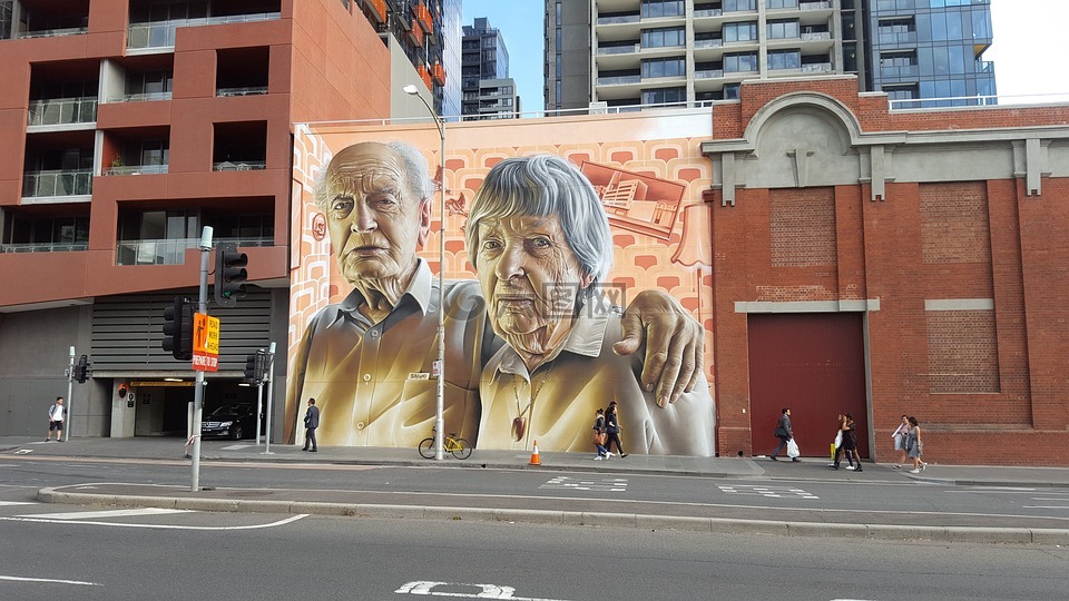 街头艺术,墨尔本,澳大利亚