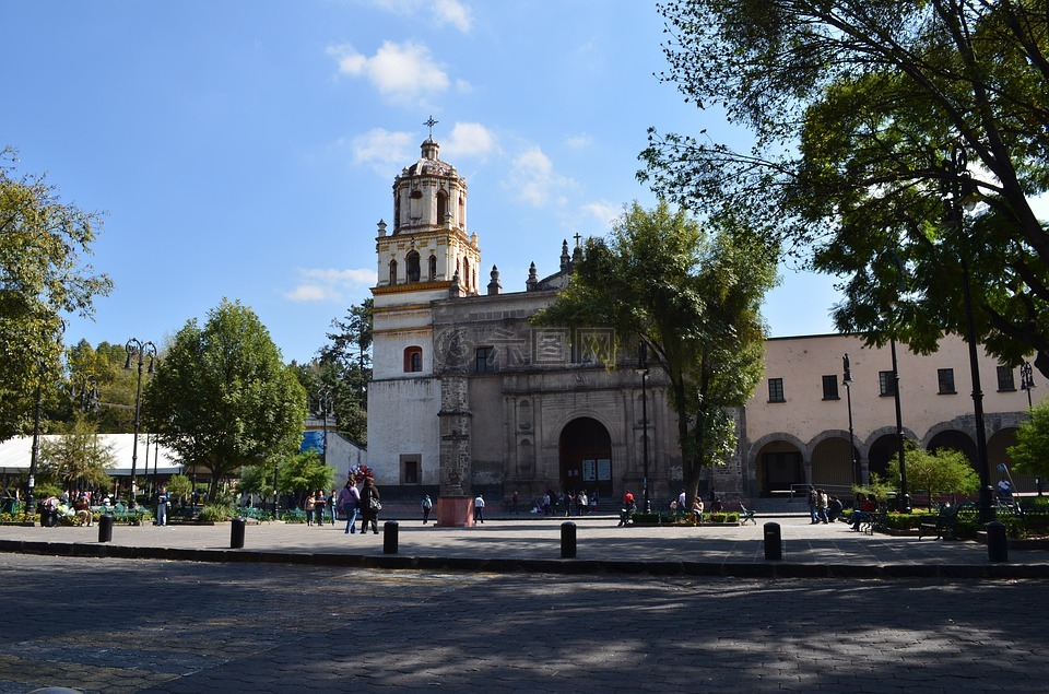教堂,科约阿坎,墨西哥城