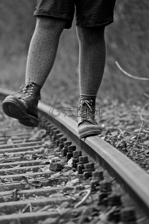 鞋,靴子,铁路钢轨