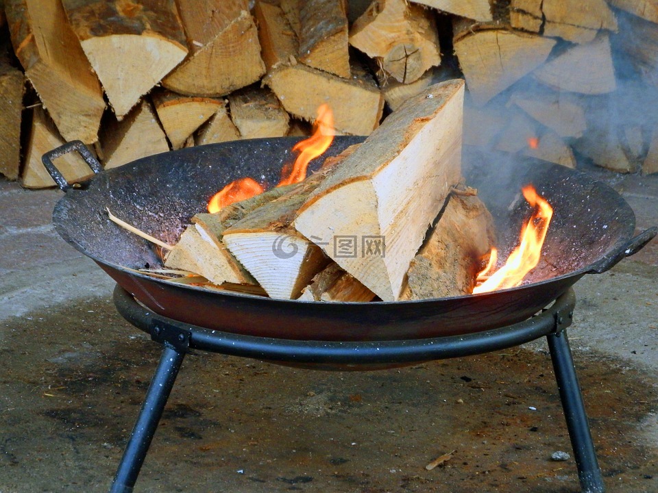 木火,火,烤架