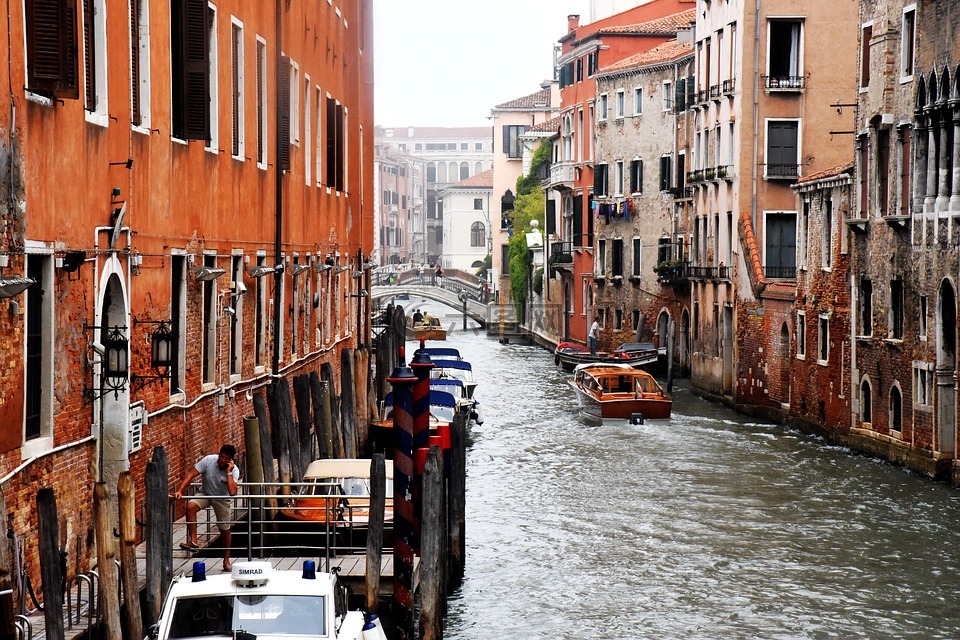 威尼斯,意大利,水城