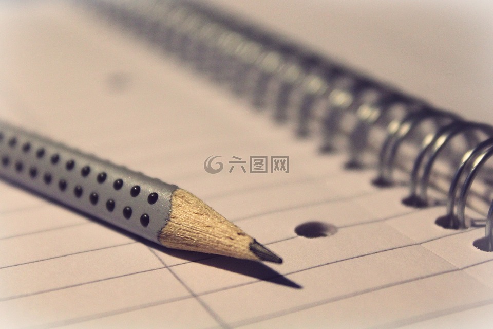 记事本,铅笔,笔