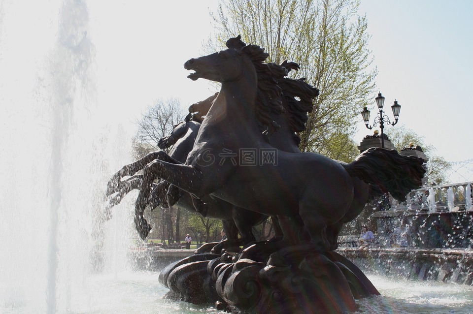 喷泉,亚历山大花园,莫斯科
