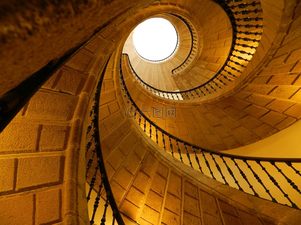 楼梯,螺旋,加利西亚