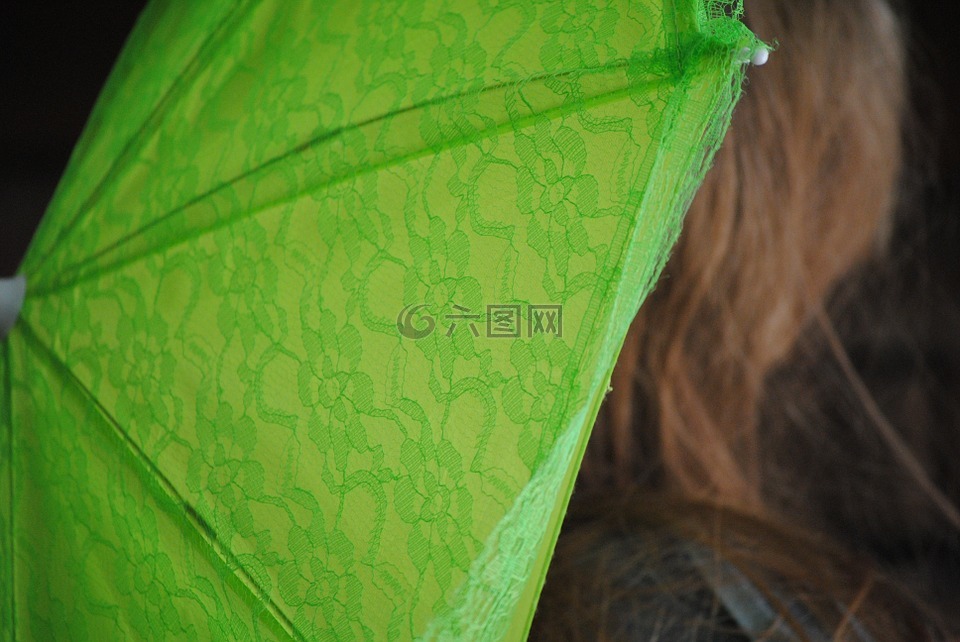 梧桐,绿色,伞