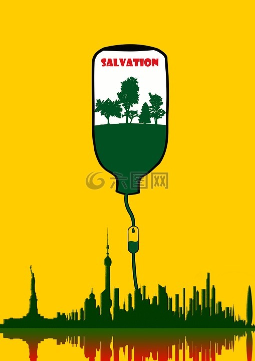 城市,环境,环保海报