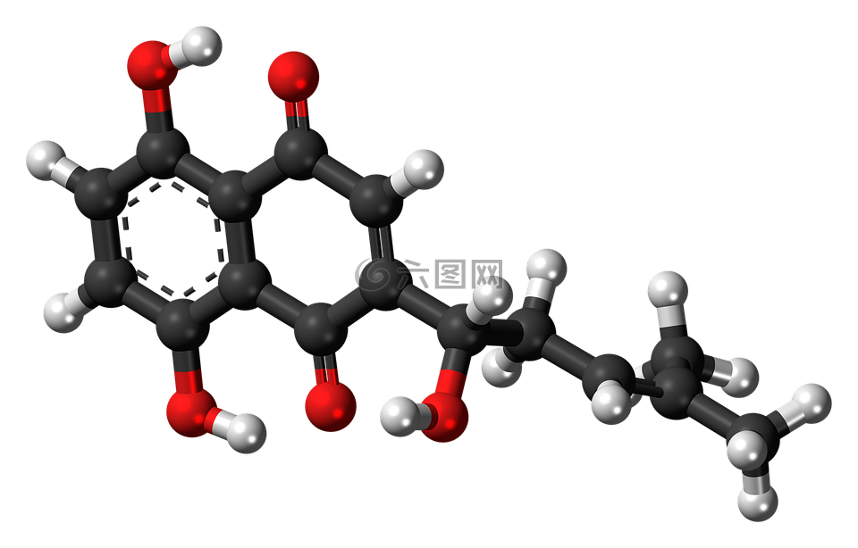 紫草素,植物染料,分子