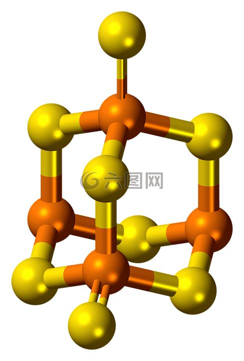 磷硫醚,分子,模型