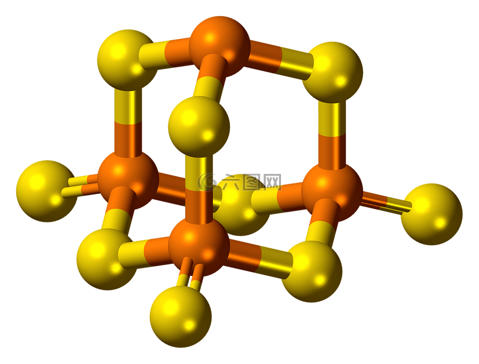 磷硫醚,分子,模型