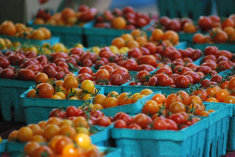 樱桃番茄,农夫市场,市场