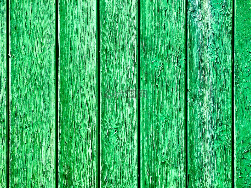 围栏,木材,板
