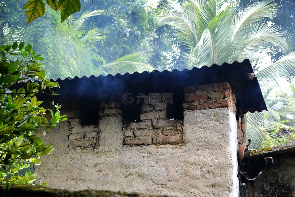 旧村屋,烟囱,烟