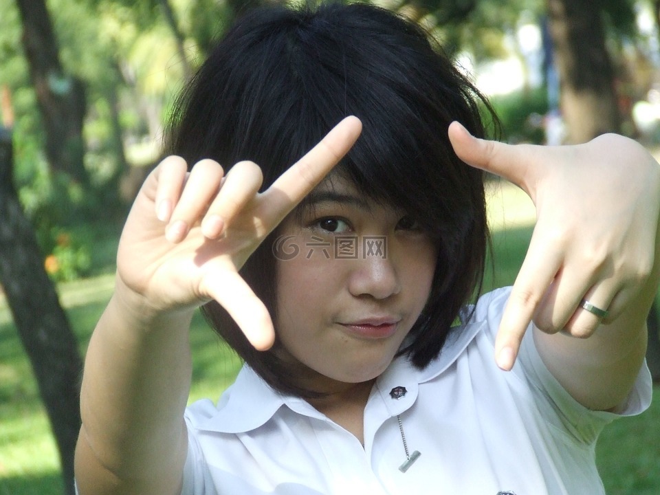 学妹,亚洲,女孩