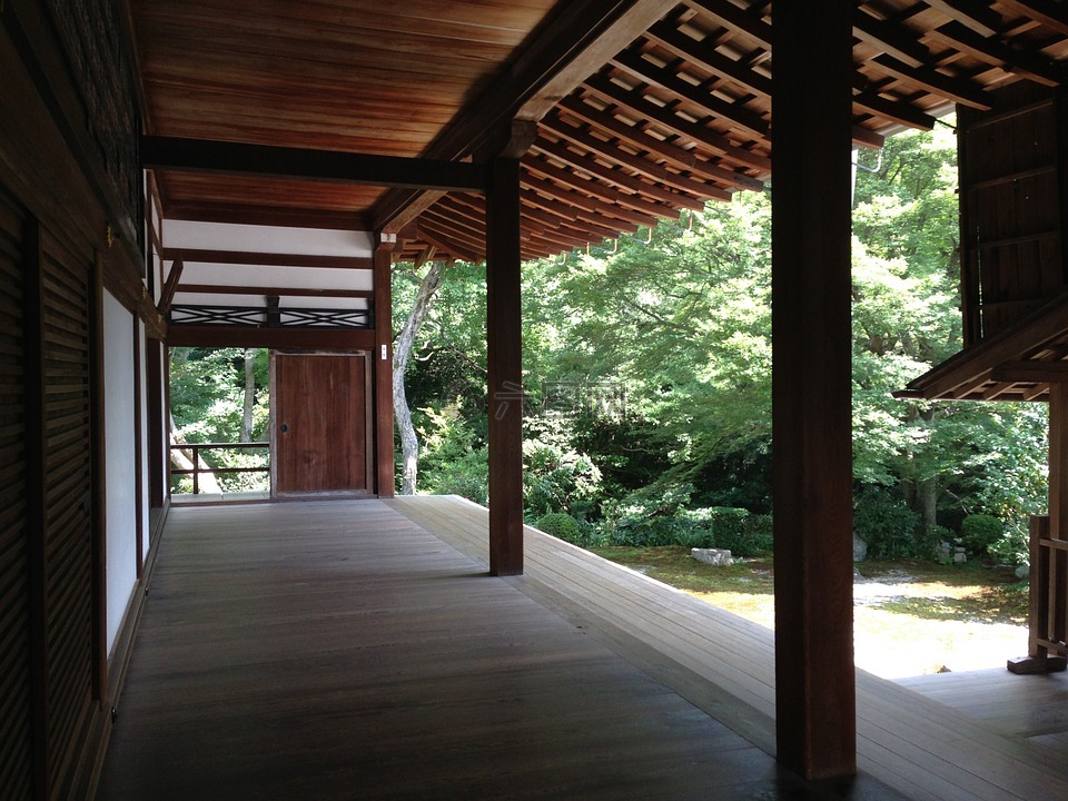 在屋檐下,日本风格,京都