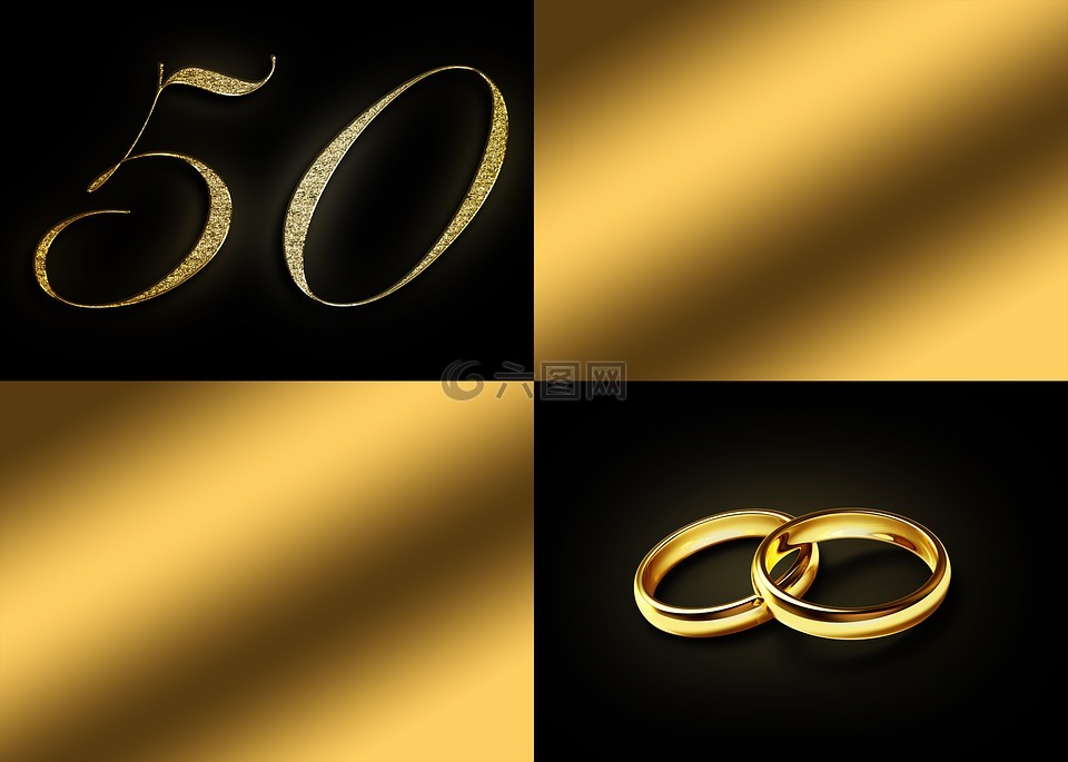 金色婚礼,50 年,50年周年
