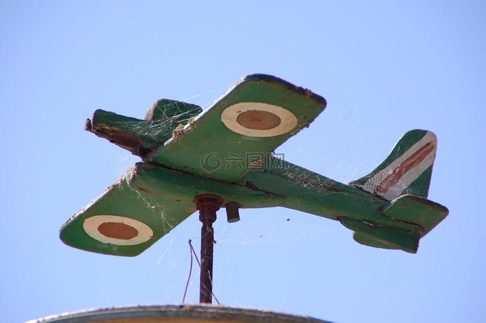 飞机,天气风向标,风指示器