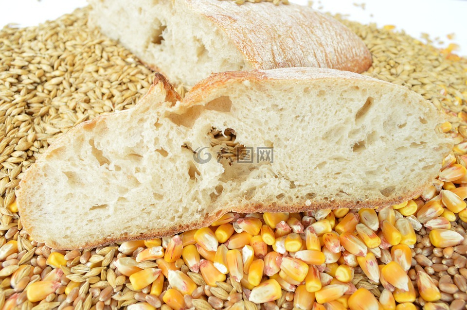 面包,谷物,小麦