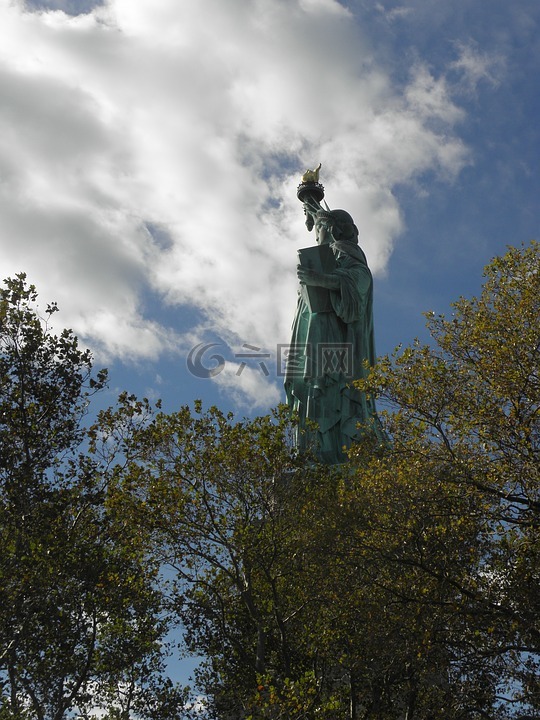自由女神像,美国,符号
