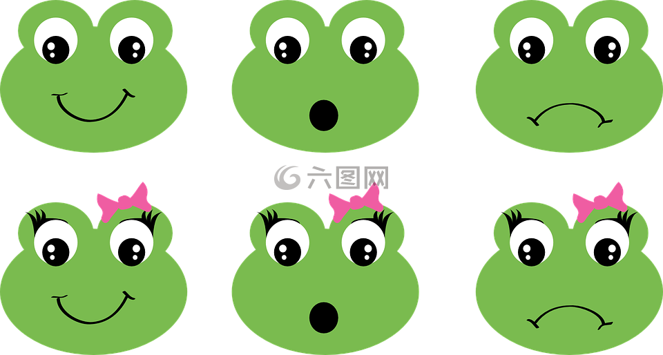 青蛙,面孔,女孩