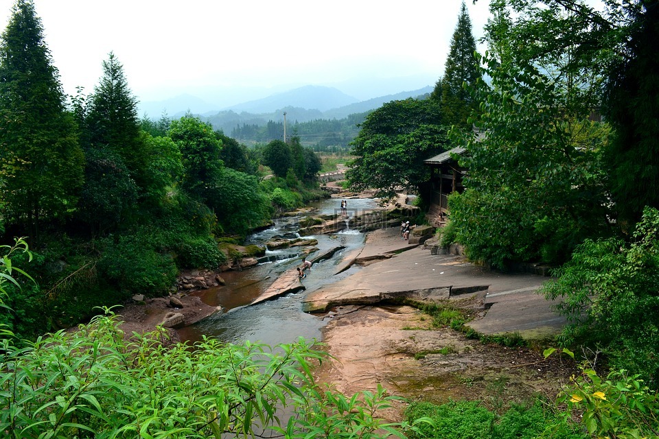 雅安,上里古镇,碧峰峡