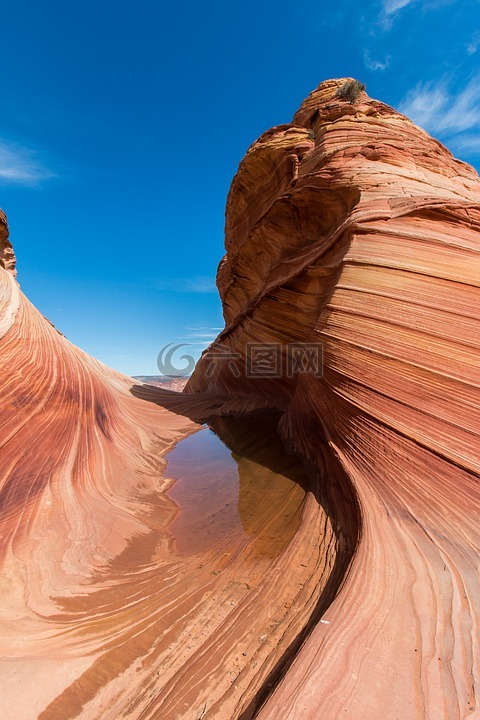 沙漠,石,砂岩