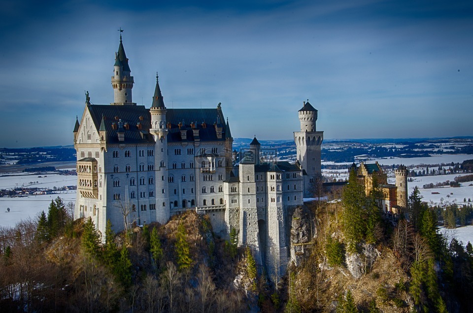 德国,巴伐利亚,城堡
