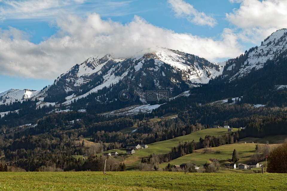 高山,奥地利,福拉尔贝格
