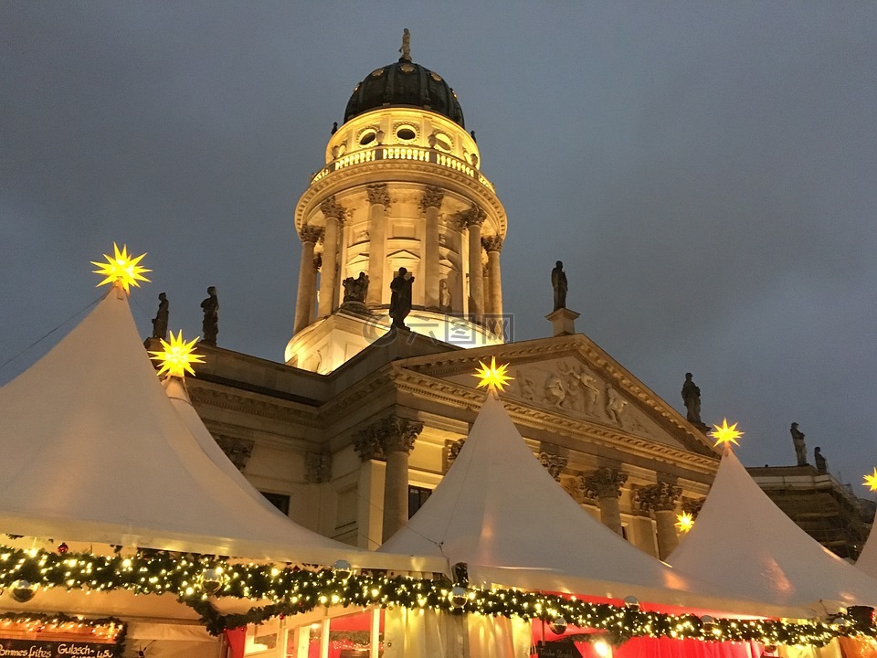 御林广场,圣诞市场,德国