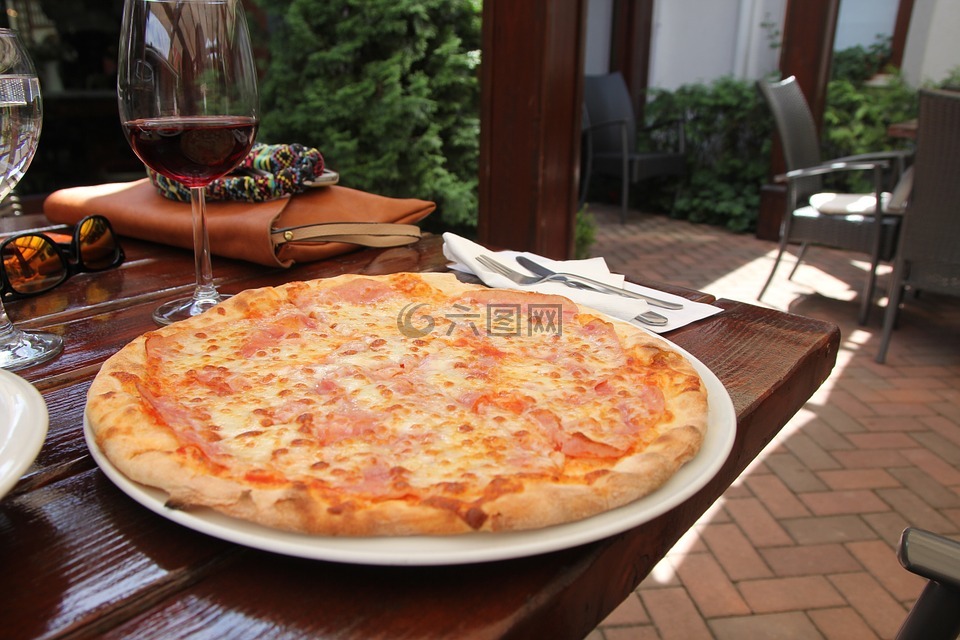 比萨,食品,意大利菜