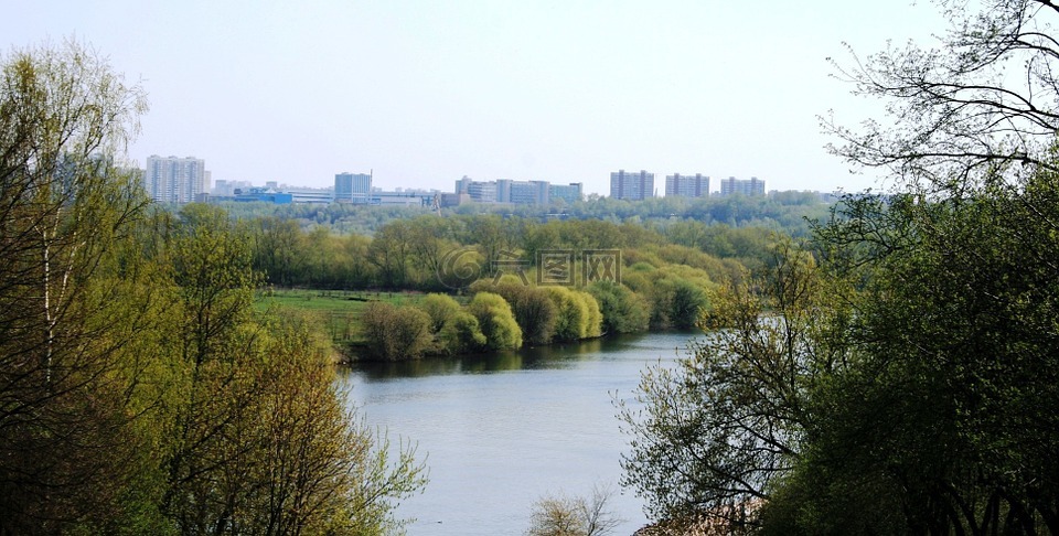 河,莫斯科,俄罗斯