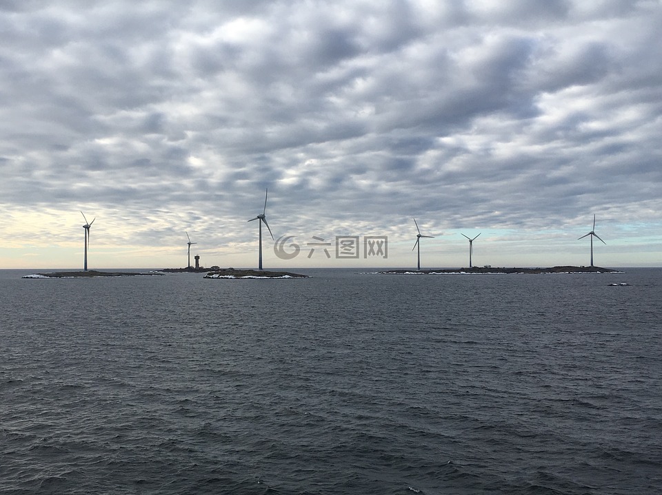 风力发电机组,风力发电,可持续发展