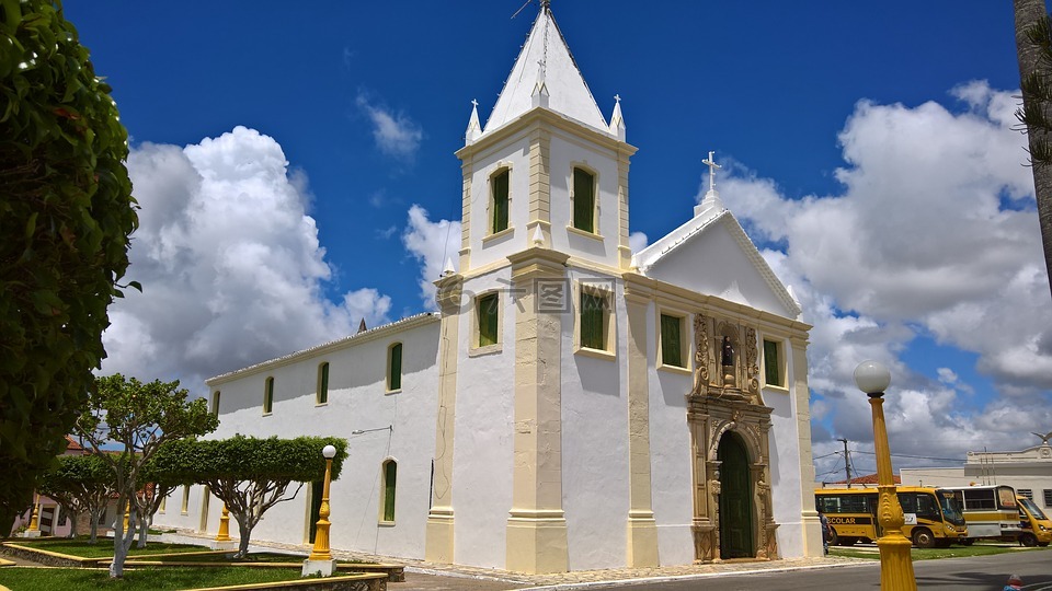教堂,santo amaro达斯布罗塔斯,塞尔希培州