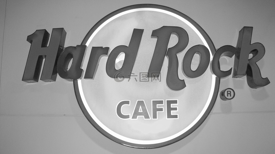 hard rock 咖啡馆,徽标,迹象